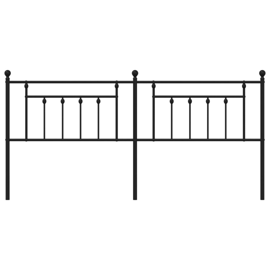 Cabecero de metal negro 200