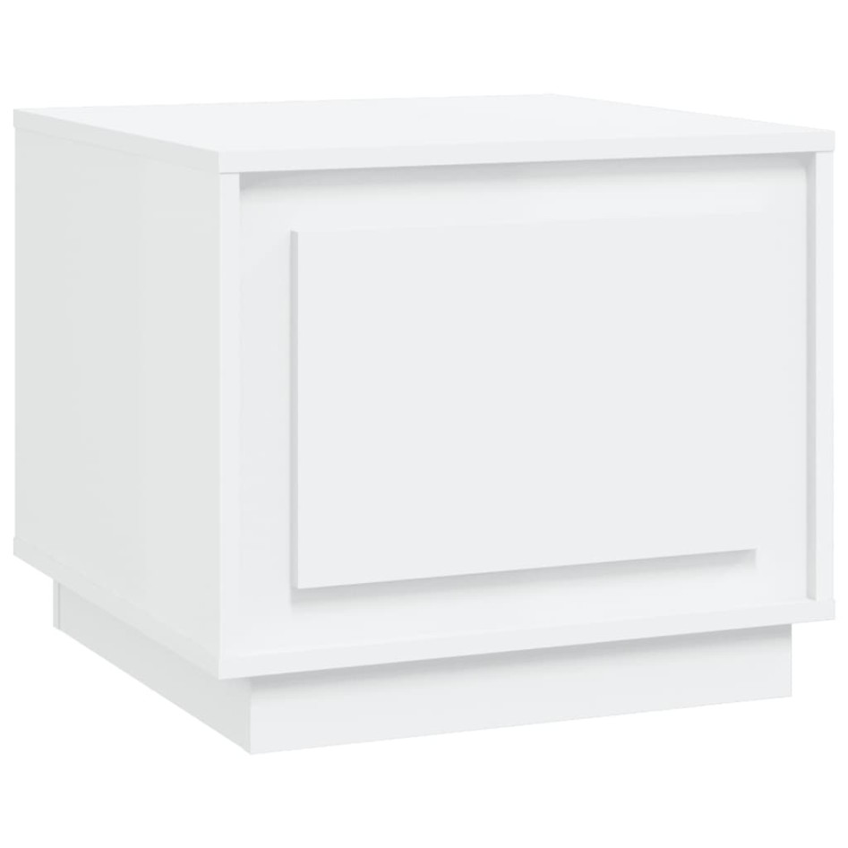Mesa de centro madera contrachapada blanco 51x50x44