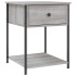 Mesita de noche madera de ingeniería gris Sonoma 44x45x58