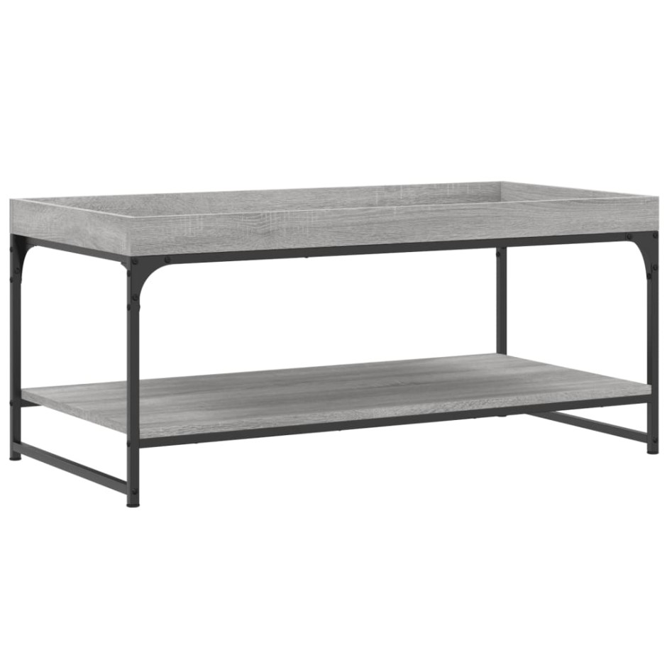 Mesa de centro madera de ingeniería gris Sonoma 100x49x45