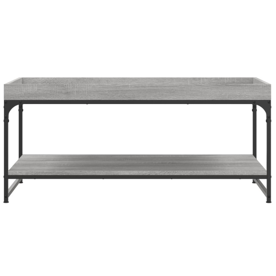 Mesa de centro madera de ingeniería gris Sonoma 100x49x45