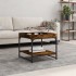 Mesa de centro madera ingeniería roble ahumado 49,5x49,5x45