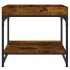 Mesa de centro madera ingeniería roble ahumado 49,5x49,5x45