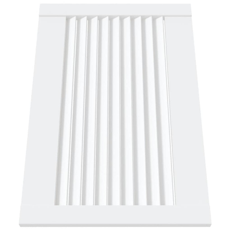 Puerta de armario lamas 2 uds madera pino blanco 39,5x59,4