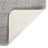 Alfombra peluda antideslizante gris claro 80x150