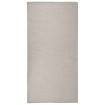 Alfombra de exterior de tejido plano gris taupe 100x200 cm