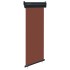 Toldo lateral de balcón marrón 65x250
