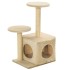 Rascador para gatos con poste de sisal 60 cm