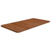 Encimera baño madera maciza tratada marrón oscuro 80x40x1,5 cm
