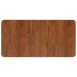 Encimera baño madera maciza tratada marrón oscuro 80x40x1,5