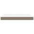 Colchón de muelles ensacados tela gris taupe 140x190x20