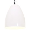 Lámpara colgante industrial redonda 25 W blanca 32 cm E27