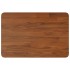 Encimera baño madera maciza tratada marrón oscuro 60x40x1,5
