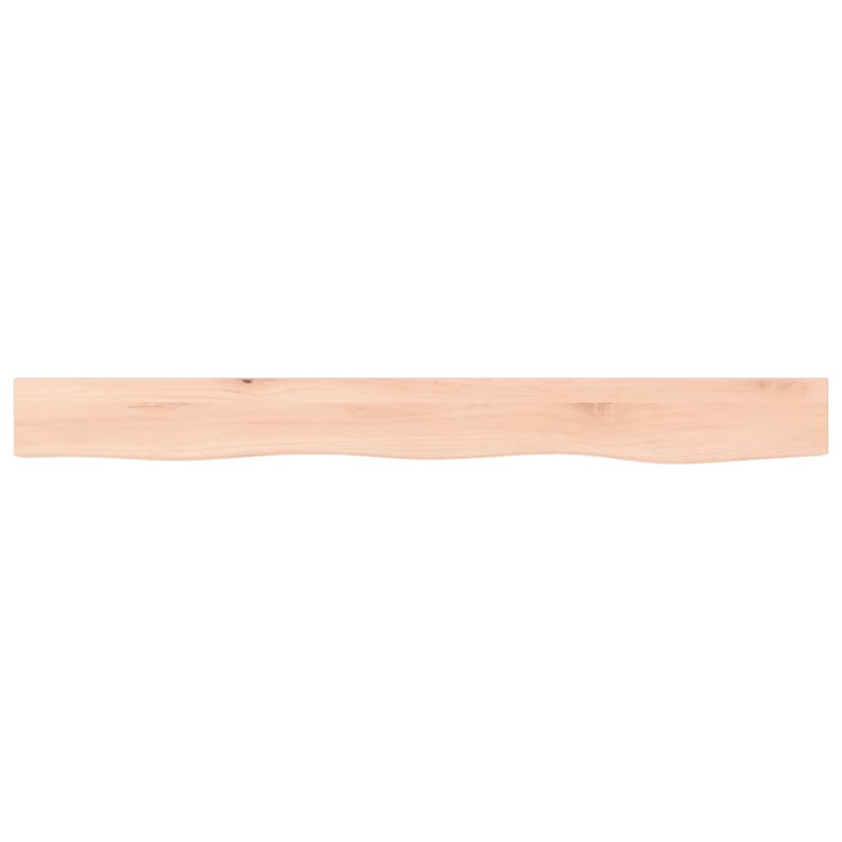 Estante de pared madera maciza de roble sin tratar 100x10x6
