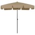 Sombrilla de playa gris taupe 200x125