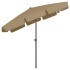 Sombrilla de playa gris taupe 200x125