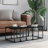 Mesa de centro madera de ingeniería negra 100x50x35,5