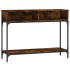 Mesa consola madera de ingeniería roble ahumado 100x30,5x75