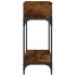 Mesa consola madera de ingeniería roble ahumado 100x30,5x75