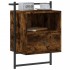 Mesita de noche de pared roble ahumado 40x30x61