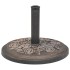 Base de sombrilla de resina redonda bronce 9