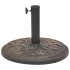 Base de sombrilla de resina redonda bronce 9