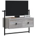 Mueble TV de pared madera ingeniería gris Sonoma 60,5x30x51