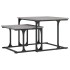 Mesa de centro apilable 2 pzas madera ingeniería gris