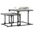 Mesa de centro apilable 2 pzas madera ingeniería gris