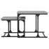Mesa de centro apilable 2 pzas madera ingeniería gris