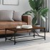 Mesa de centro madera contrachapada marrón roble 100x50x35