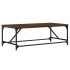 Mesa de centro madera contrachapada marrón roble 100x50x35