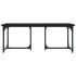 Mesa de centro madera contrachapada negro 90x50x35