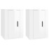 Muebles para TV de pared 2 uds blanco brillante 40x34,5x60