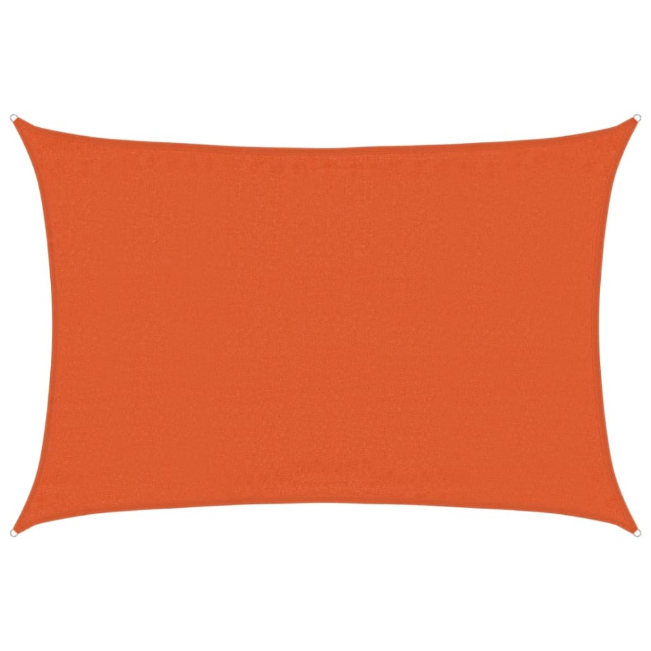 Toldo de vela naranja HDPE 160 g/m² 3,5x4,5