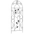 Soporte para plantas trepadoras 3 uds hierro negro 40x100