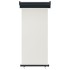 Toldo lateral de balcón color crema 85x250