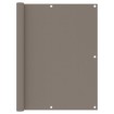 Toldo para balcón de tela oxford gris taupé 120x600 cm