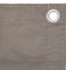 Toldo para balcón de tela oxford gris taupé 120x600