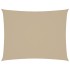 Toldo de vela rectangular tela Oxford beige 2,5x3,5