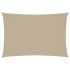 Toldo de vela rectangular tela Oxford beige 2,5x4,5