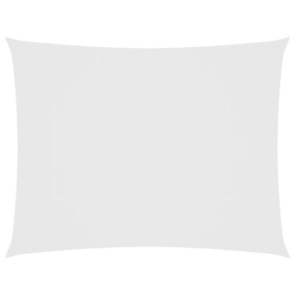 Toldo de vela rectangular tela Oxford blanco 2,5x4