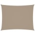 Toldo de vela rectangular tela Oxford gris taupe 2x3,5
