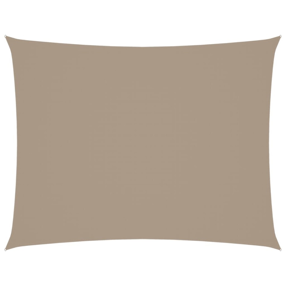 Toldo de vela rectangular tela Oxford gris taupe 2x3,5