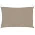 Toldo de vela rectangular tela Oxford gris taupe 2x4,5