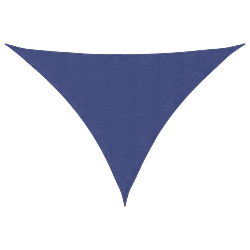 Toldo de vela triangular tela Oxford azul 5x6x6