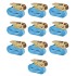 Correas de sujeción de trinquete 10 uds azul 0,8 T 4 m x 25