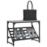 Mueble zapatero madera de ingeniería gris Sonoma 60x30x45