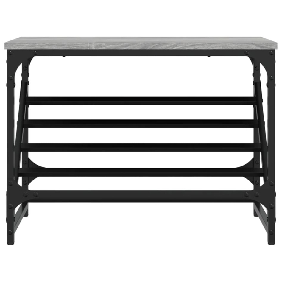Mueble zapatero madera de ingeniería gris Sonoma 60x30x45