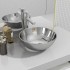 Lavabo de cerámica plateado 28x10
